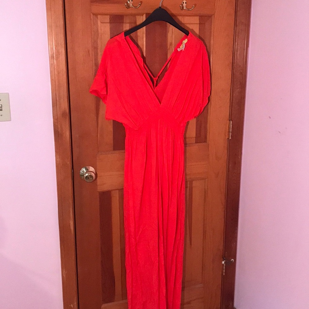 MAXI ORANGE DRESS